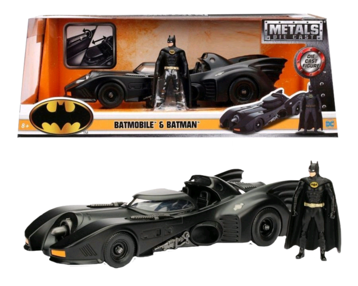 Batman (1989) - Batman with Batmobile 1/24th Scale Hollywood Rides Die-Cast  Vehicle Replica by Jada Toys | Popcultcha
