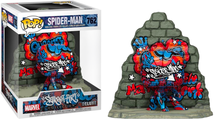 Spider-Man | Spider-Man Graffiti Deco Deluxe Funko Pop! Vinyl Figure |  Popcultcha