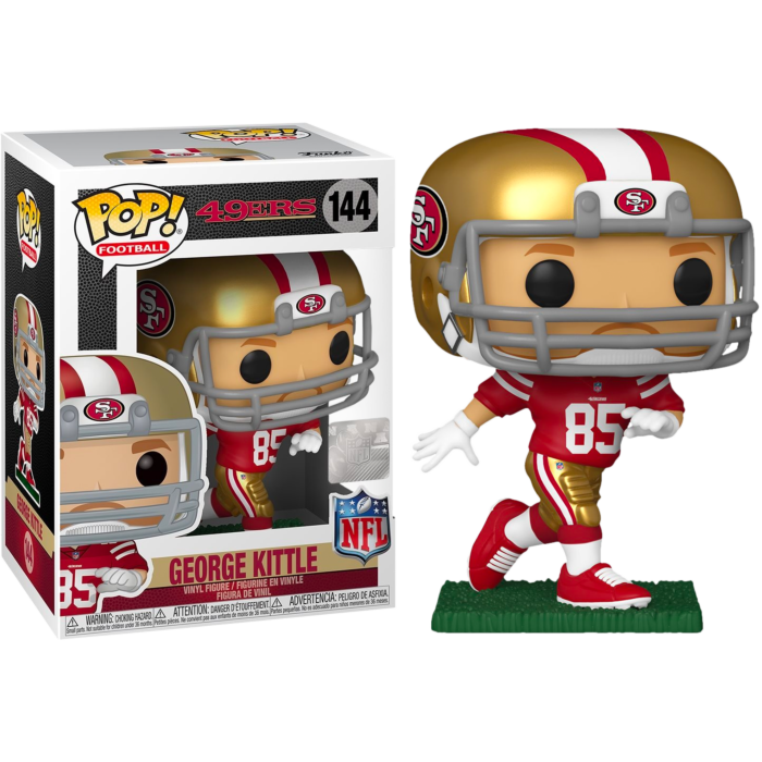 George Kittle Signed 49ers #144 Funko Pop! Vinyl Figure (Beckett)