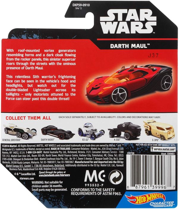 Darth maul 2025 hot wheels