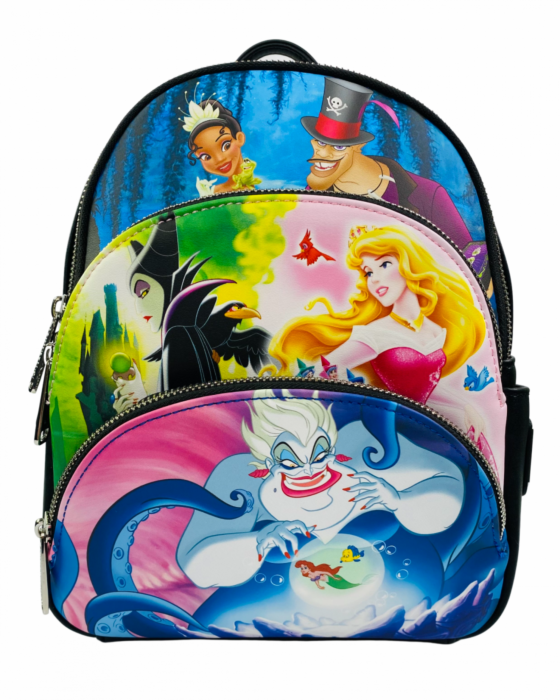 Disney Good vs Evil Scene 10 Faux Leather Mini Backpack by