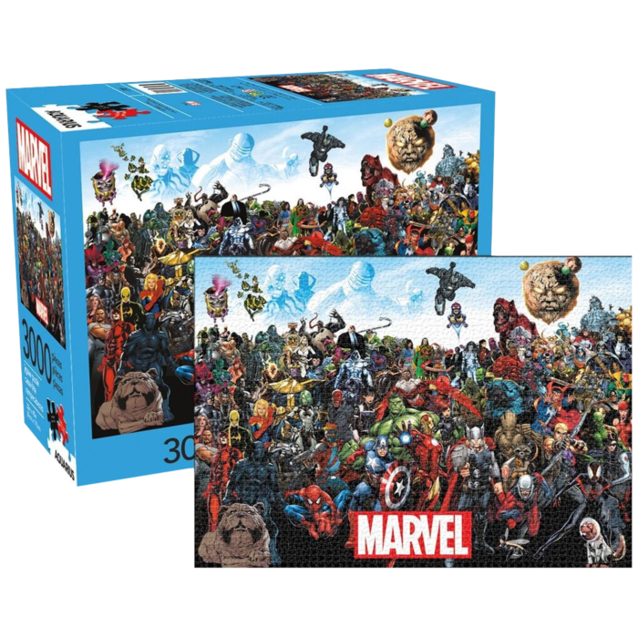 Marvel Cast 3000 Piece Jigsaw Puzzle By Aquarius Popcultcha