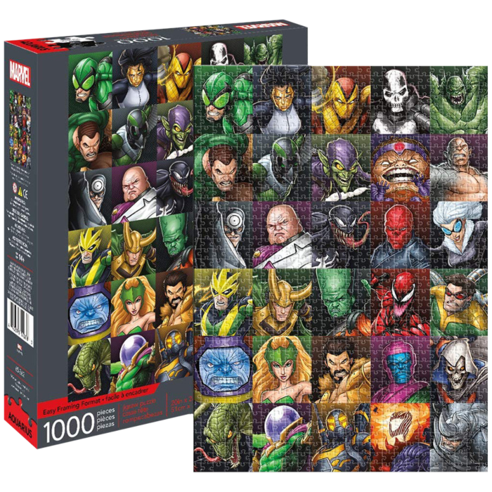 Marvel - Villains Collage 1000 Piece Jigsaw Puzzle by Aquarius
