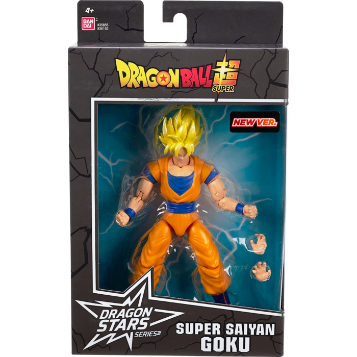  Dragon Ball Super - Super Saiyan Goku (Versión 2) Dragon Stars Figura de acción a escala de 6.5 in (Serie 13) de Bandai |  Popcultcha