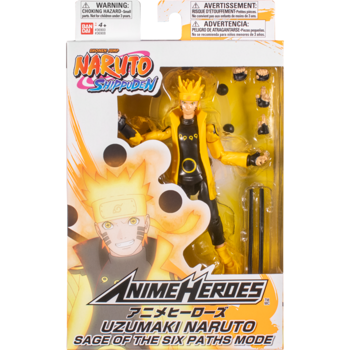 ANIME HEROES - Naruto - Naruto Uzumaki Sage of Six Paths Mode Action Figure