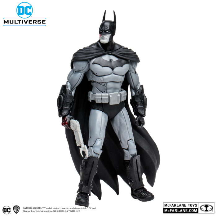 Batman: Arkham City - Batman (Black & White Variant) DC Multiverse Gold  Label 7” Scale Action Figure (Solomon Grundy Build-A-Figure) by McFarlane  Toys | Popcultcha