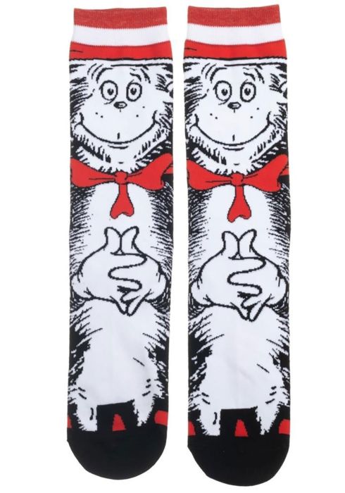 Dr. Seuss - Cat in the Hat 360 Character Men's Socks by Bioworld |  Popcultcha