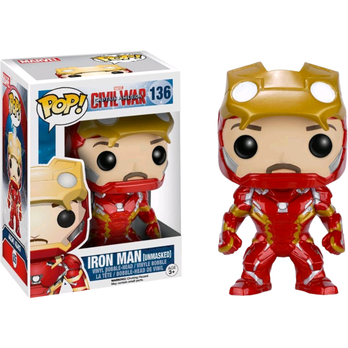 unmasked iron man funko pop age of ultron