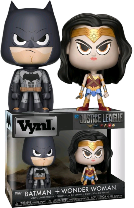 Justice League (2017) | Batman & Wonder Woman Vynl. Vinyl Figure 2-Pack by  Funko | Popcultcha
