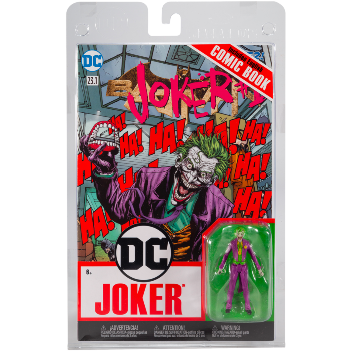 Batman - The Joker Page Punchers 3” Scale Action Figure with Comic Book by  DC Direct / McFarlane Toys | Popcultcha
