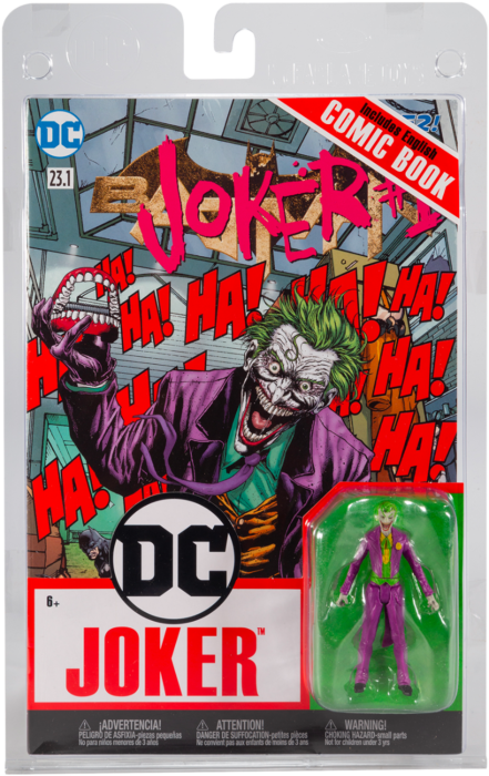 Batman - The Joker Page Punchers 3” Scale Action Figure with Comic Book by  DC Direct / McFarlane Toys | Popcultcha