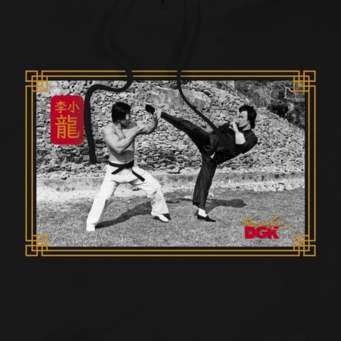 Bruce Lee - DGK x Bruce Lee Double Dragon Black Sweatshirt Hoodie