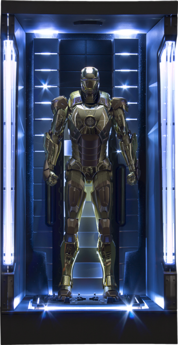 Action Hero Vignette with Li Dragon Models Iron Man 3 Hall of Armor Mark 21 
