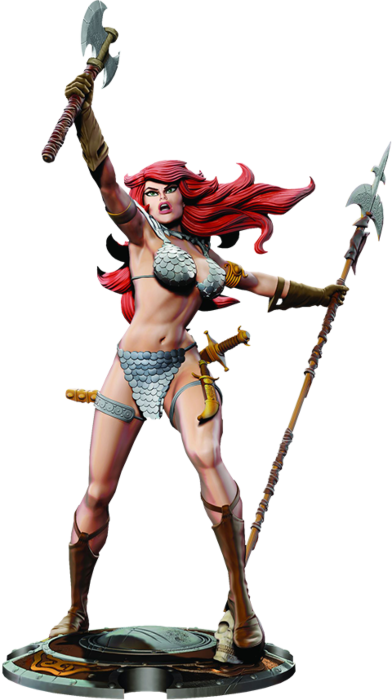 Red Sonja Red Sonja 13 Statue By Dynamite Entertainment Popcultcha