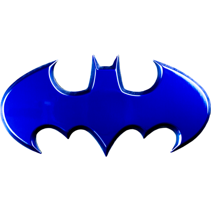 Batman - Batman Logo Blue Chrome Premium Fan Emblem by Fan Emblems