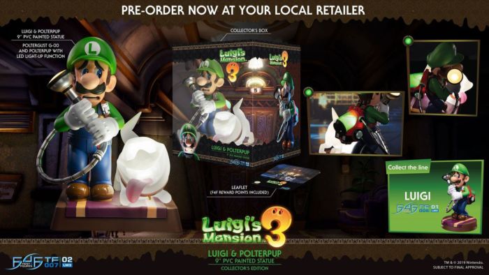 Dark Horse Comics Luigis Mansion 3 Luigi and Polterpup 9-Inch PVC