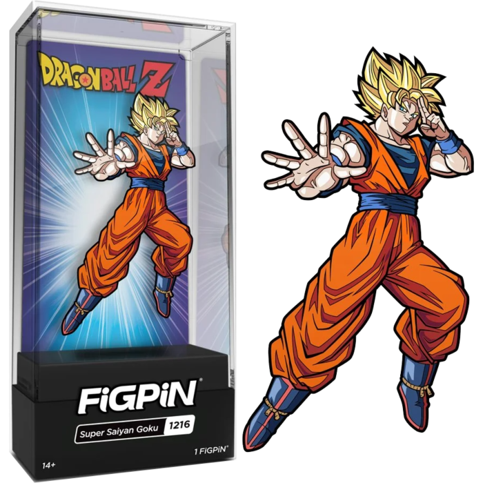 Dragon Ball Z Super Saiyan Goku Version 2 Figpin Enamel Pin By Figpin Popcultcha 