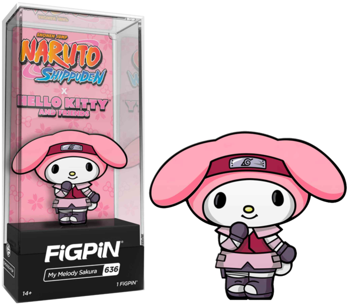 Naruto Shippuden x Hello Kitty - My Melody Sakura FigPin Enamel Pin by ...