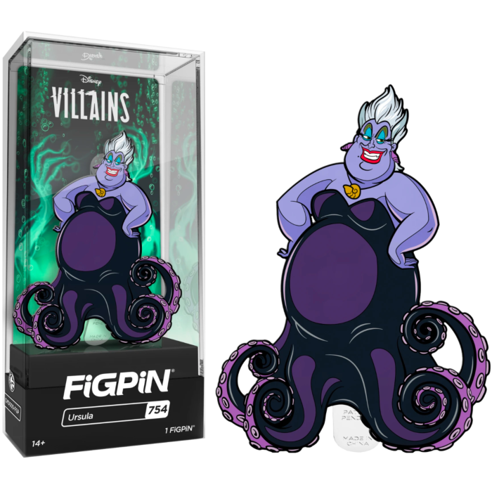 The Little Mermaid 1989 Ursula Disney Villains Figpin Enamel Pin By Figpin Popcultcha 1427