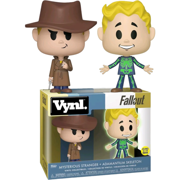 Fallout - Mysterious Stranger & Adamantium Skeleton Vynl. Vinyl Figure ...