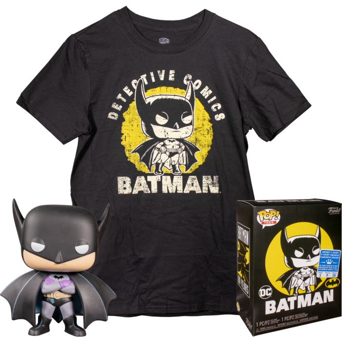 Batman - First Appearance Batman Pop! Vinyl Figure & T-Shirt Box Set by  Funko | Popcultcha