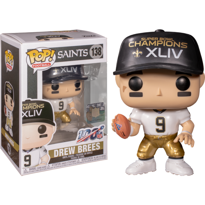 Funko POP! NFL Wave 6 Vinyl Figure - DREW BREES (Saints) (Super Bowl XLIV  Champions) #138 (Mint): : Sell TY Beanie Babies, Action  Figures, Barbies, Cards & Toys selling online