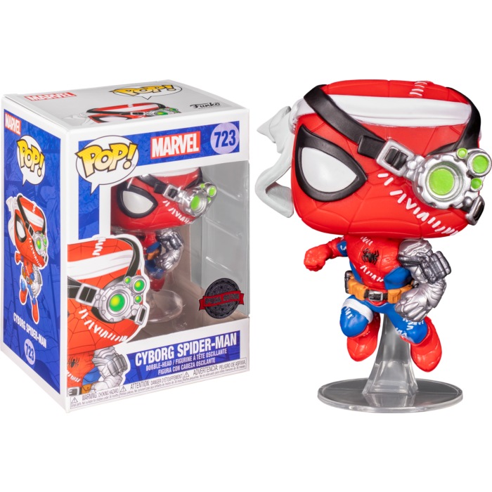 spiderman cyborg funko pop