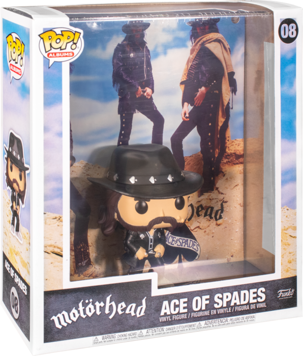 08 Lemmy Motorhead Ace Of Spades Funko Pop Albums Figure NEW 