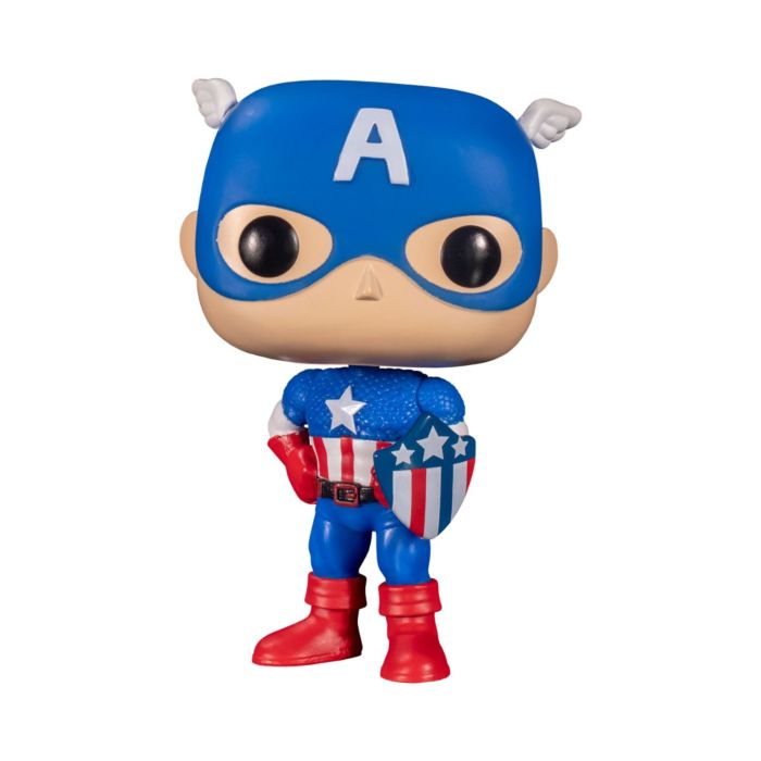 Captain America Through The Ages 5 Pack Multicolor, Exclusive 55482 POP Funko Marvel: Year of The Shield 