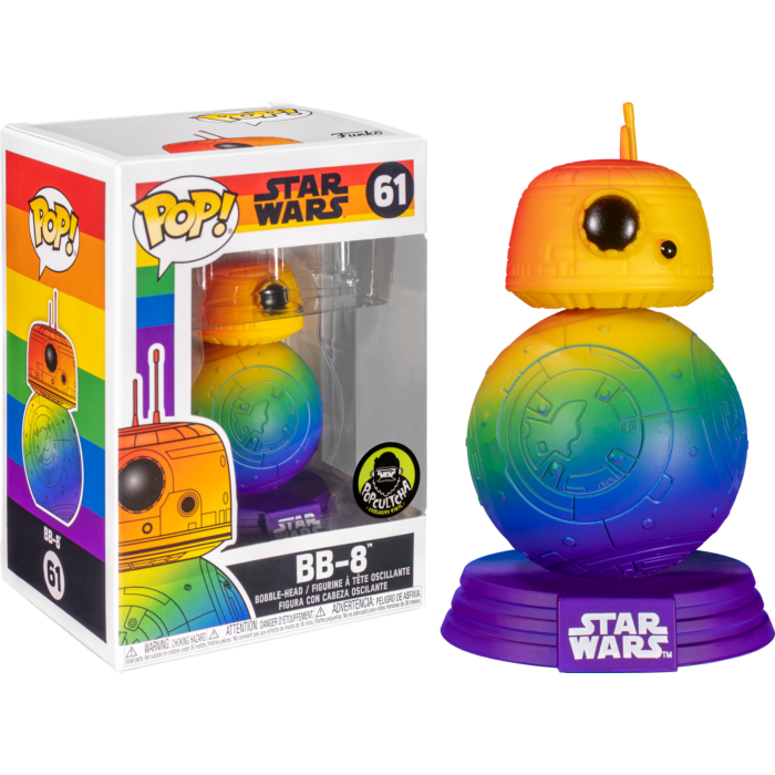 BB-8 Funko Shop Exclusive Funko Pop Pride Star Wars Rainbow New In Stock 
