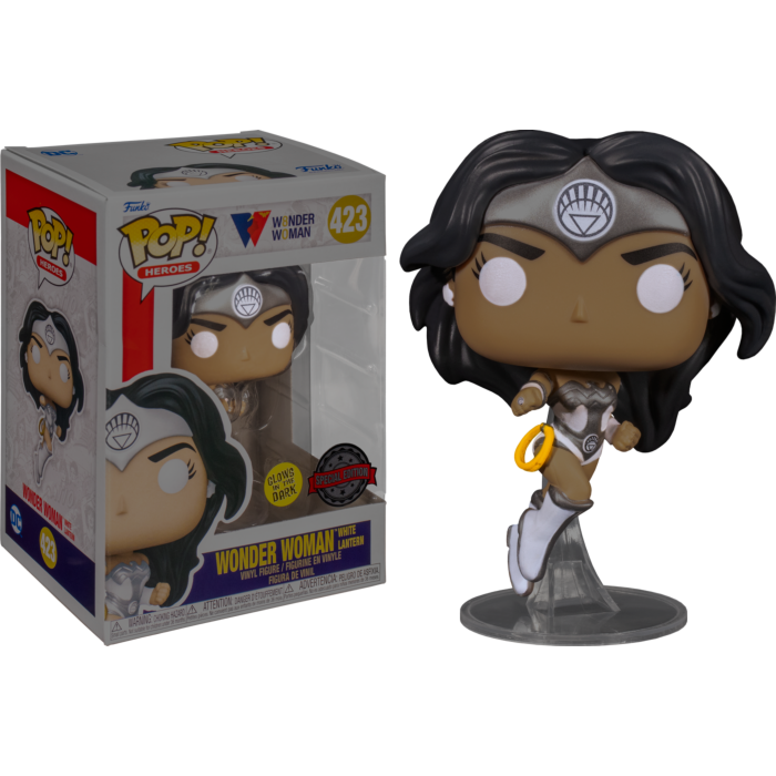 Funko Pop! Wonder Woman White Lantern Glows in The Dark Limited Edition