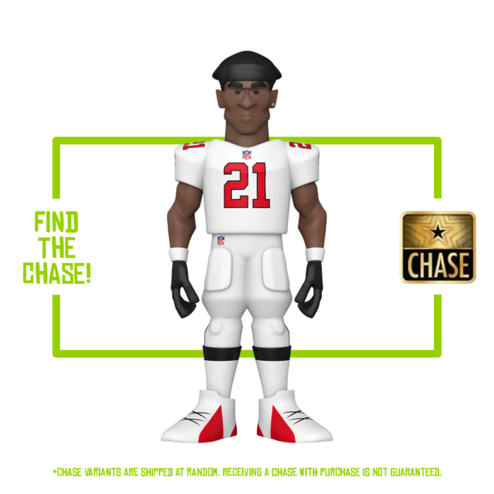 NFL Legends Atlanta Falcons Deion Sanders 5-Inch Vinyl Gold Figure, Not Mint