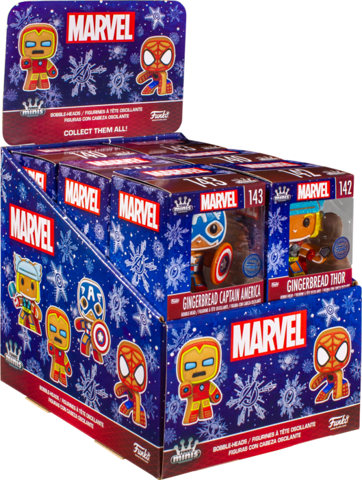 Marvel: Holiday - Gingerbread Minis 3” Scale Vinyl Figure (Display of 12)  by Funko