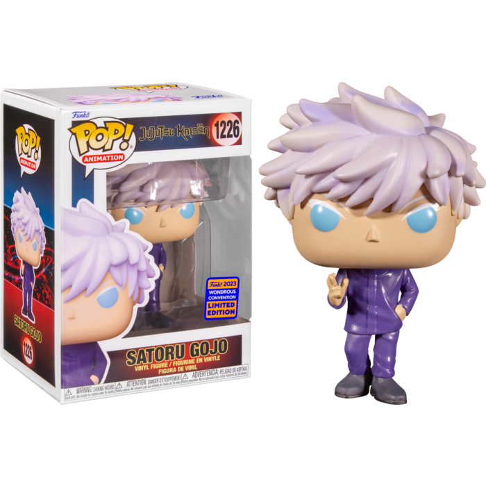 Funko Pop Vinyl Jujutsu Kaisen Satoru Gojo Unmasked Wonder Con Hot