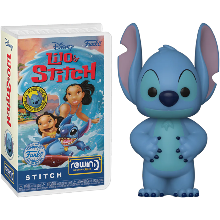 Lilo & Stitch - Stitch Blockbuster Rewind Vinyl Figure by Funko ...