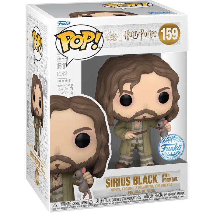 Harry Potter and the Prisoner of Azkaban Sirius Black with Wormtail Pop Vinyl Figure