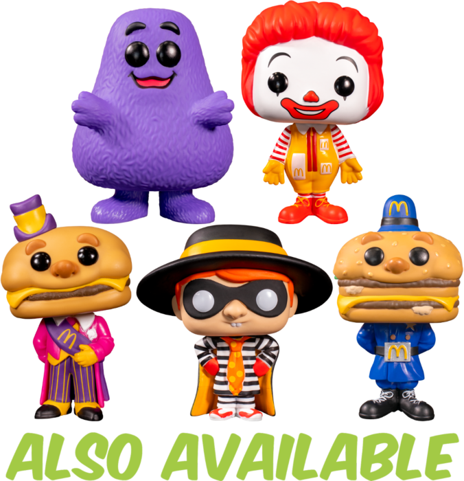 Funko Pop! Ad Icons: McDonalds Set - Ronald McDonald, Hamburglar, Officer  Big Mac, Grimace, Mayor McCheese Bundle of 5 Vinyl Figures