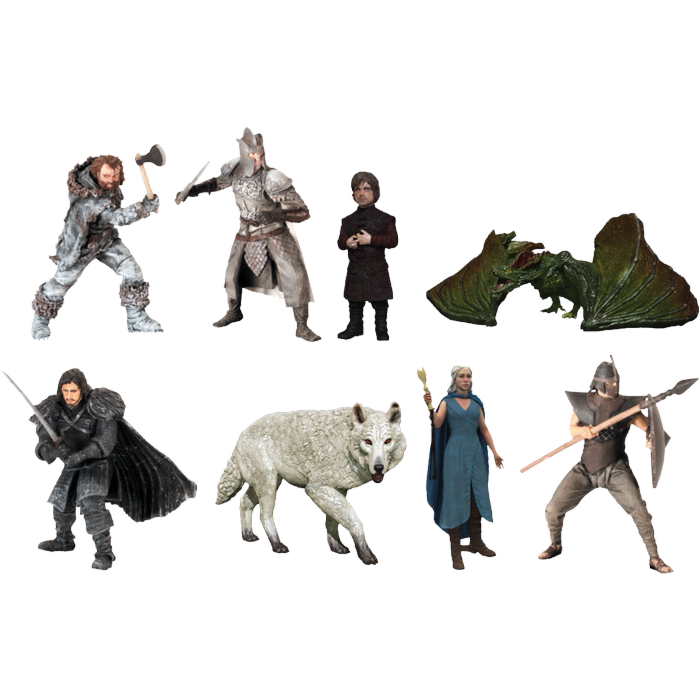 Blind Bag Construction 2" Mini Figures Display GAME OF THRONES 24ct #NEW