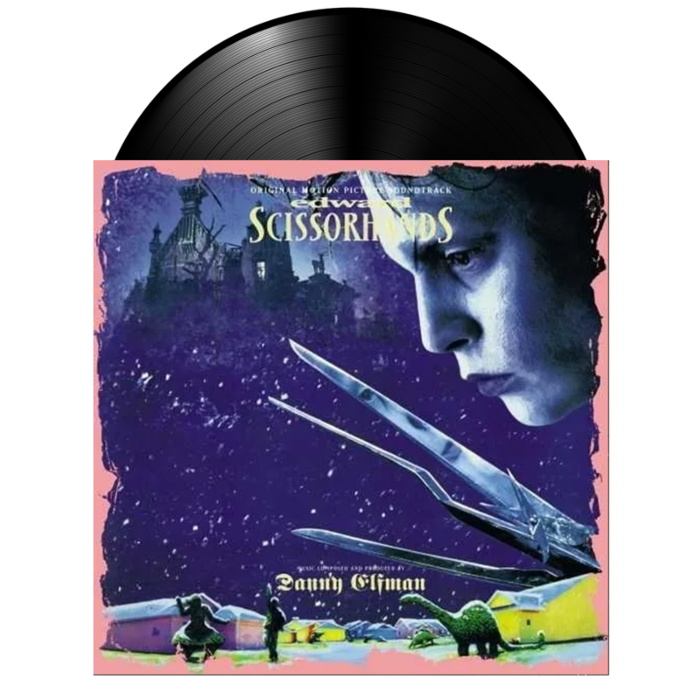 Elfman　by　Edward　Picture　Scissorhands　Danny　by　LP　Original　Motion　Soundtrack　Record　Vinyl　Geffen　Records　Popcultcha