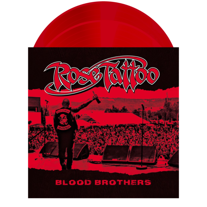 Rose Tattoo - Blood Brothers 2xLP Vinyl Record (Blood Red Coloured Vinyl)  by Golden Robot Records | Popcultcha