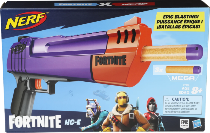 HC-E Mega Dart Blaster Nerf Fortnite E7510 Toy Gun