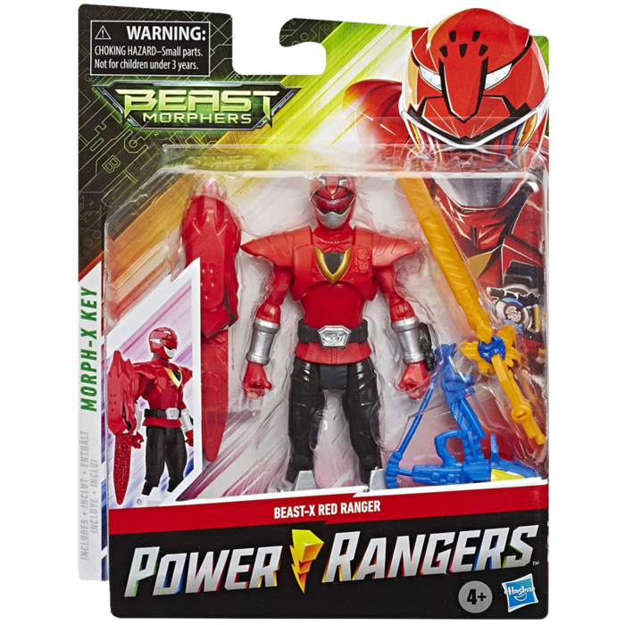 power rangers beast morphers red ranger action figure