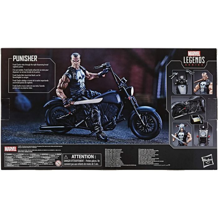 marvel legends the punisher action figure with motorcycle