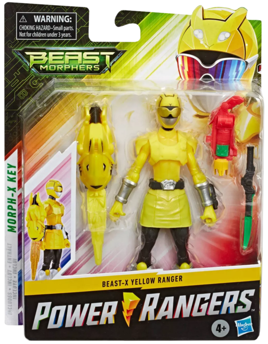 power rangers beast morphers yellow ranger toy