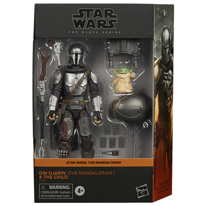 Star Wars The Mandalorian Din Djarin The Mandalorian Baby Yoda The Child Black Series 6 Scale Action Figure By Hasbro Popcultcha