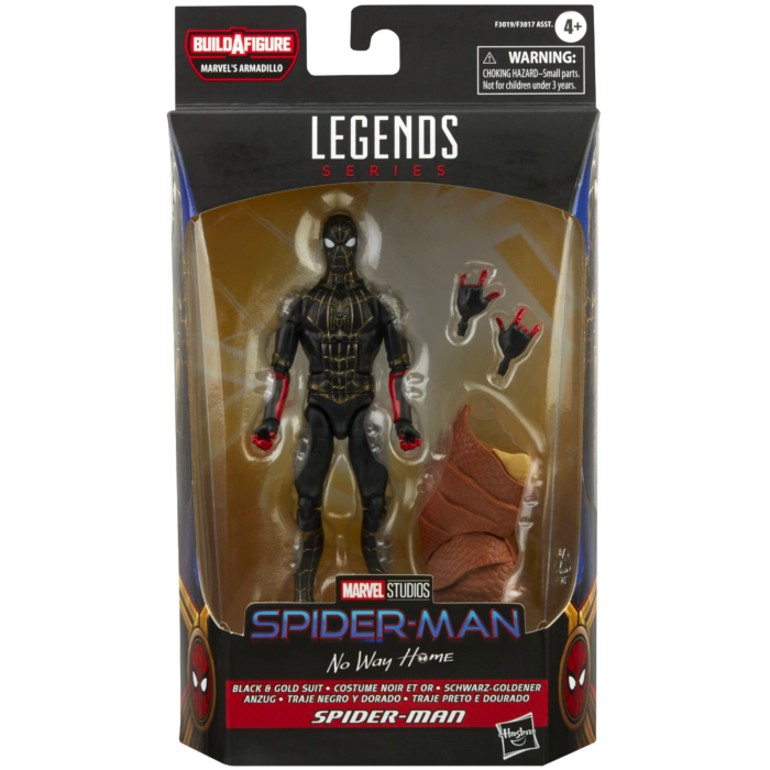 marvel legends black costume spiderman