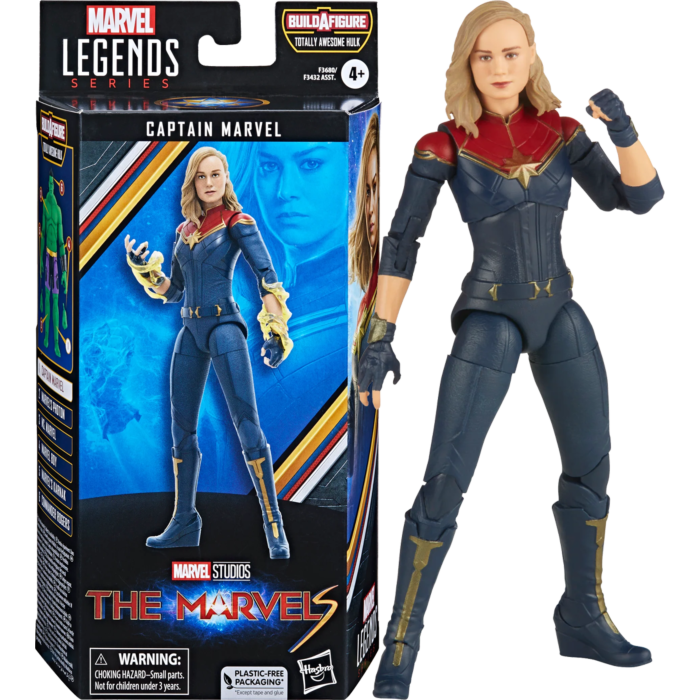  Marvel Captain Marvel 6-inch Legends Captain in Costume Figure  for Collectors, Kids, and Fans : Clothing, Shoes & Jewelry