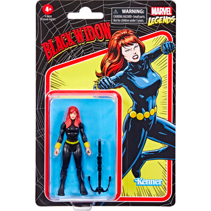 marvel legends black widow retro