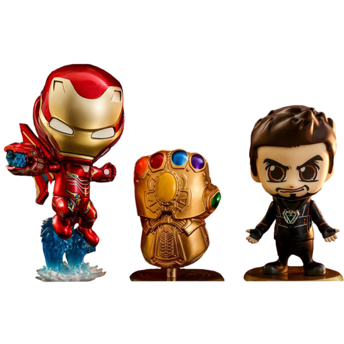 Avengers 3: Infinity War | Tony Stark, Iron Man Mark L (50) & Infinity  Gauntlet Cosbaby ” Hot Toys Bobble-Head Figure Collectable 3-Pack by  Hot Toys | Popcultcha