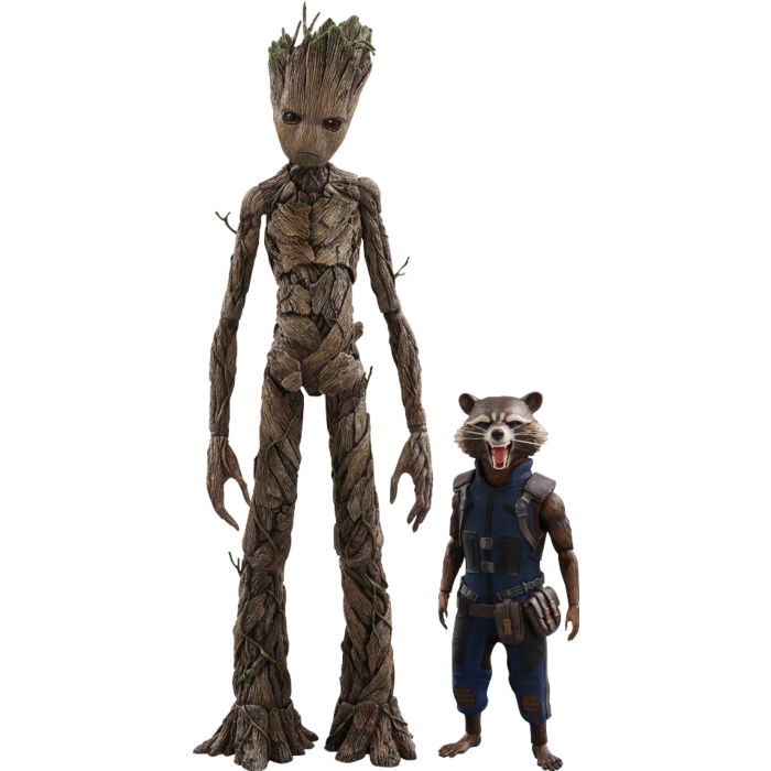 rocket and groot figure